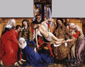 Rogier van der Weyden Painting - Deposición del pintor holandés Rogier van der Weyden